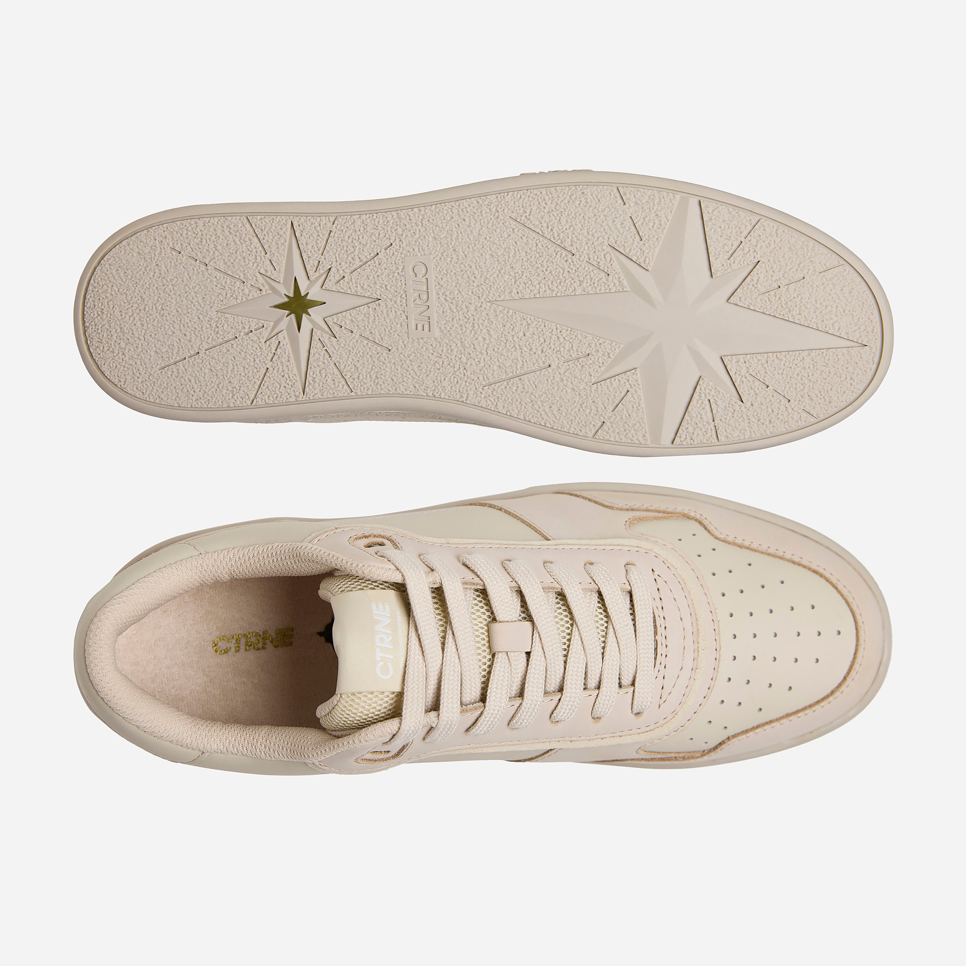 Orgonite Manifest Sneaker - Oatmilk/Leather