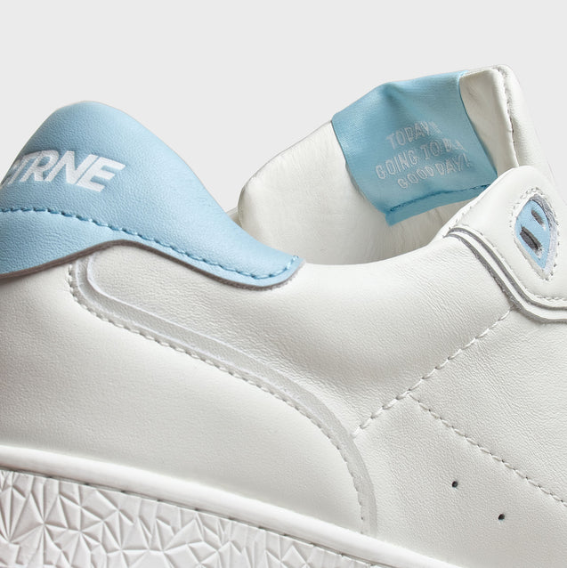 Orgonite Manifest Sneaker in White/Pale Blue/Leather Ladies