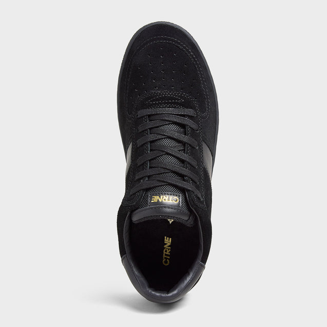 Geode Manifest Sneaker in Black/Black/Suede