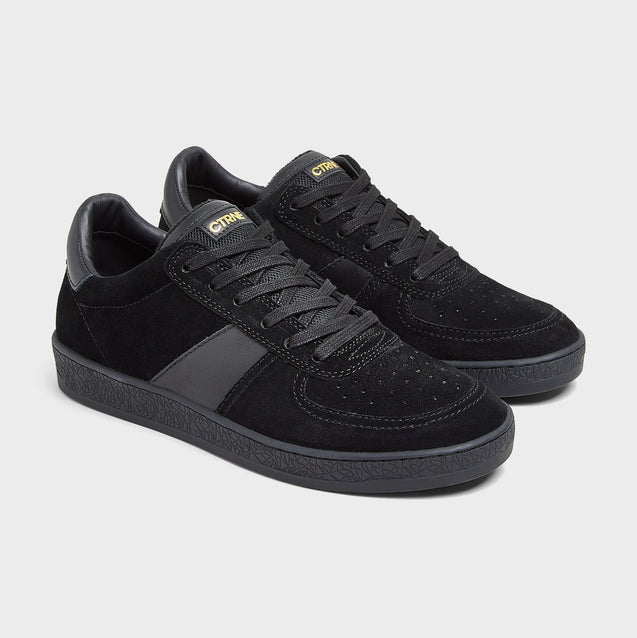 Geode Manifest Sneaker in Black/Black/Suede Ladies