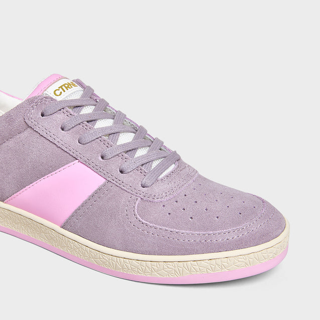 Geode Manifest Sneaker in Purple/Suede Ladies