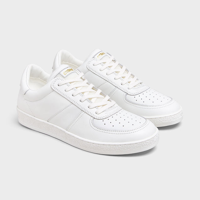 Geode Manifest Sneaker in White/Leather Ladies