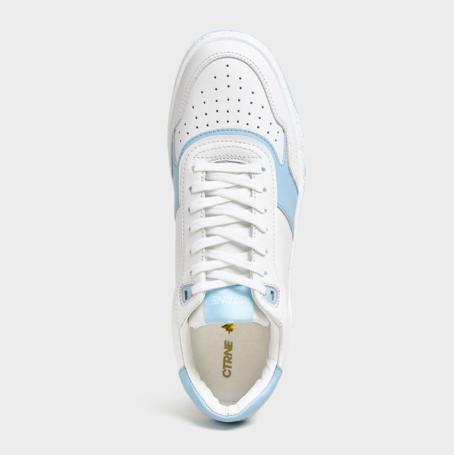 Orgonite Manifest Sneaker in White/Pale Blue/Leather