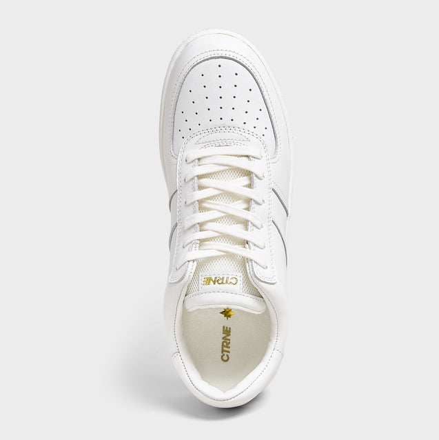 Geode Manifest Sneaker in White/Leather Ladies