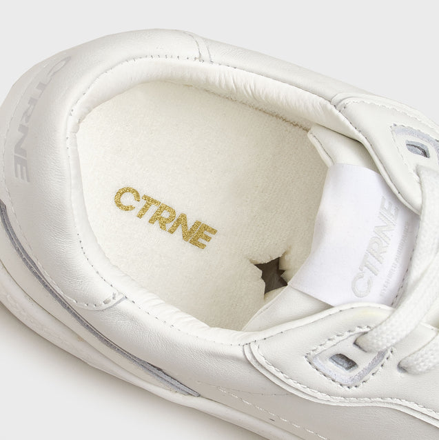 Orgonite Manifest Sneaker in White/Leather