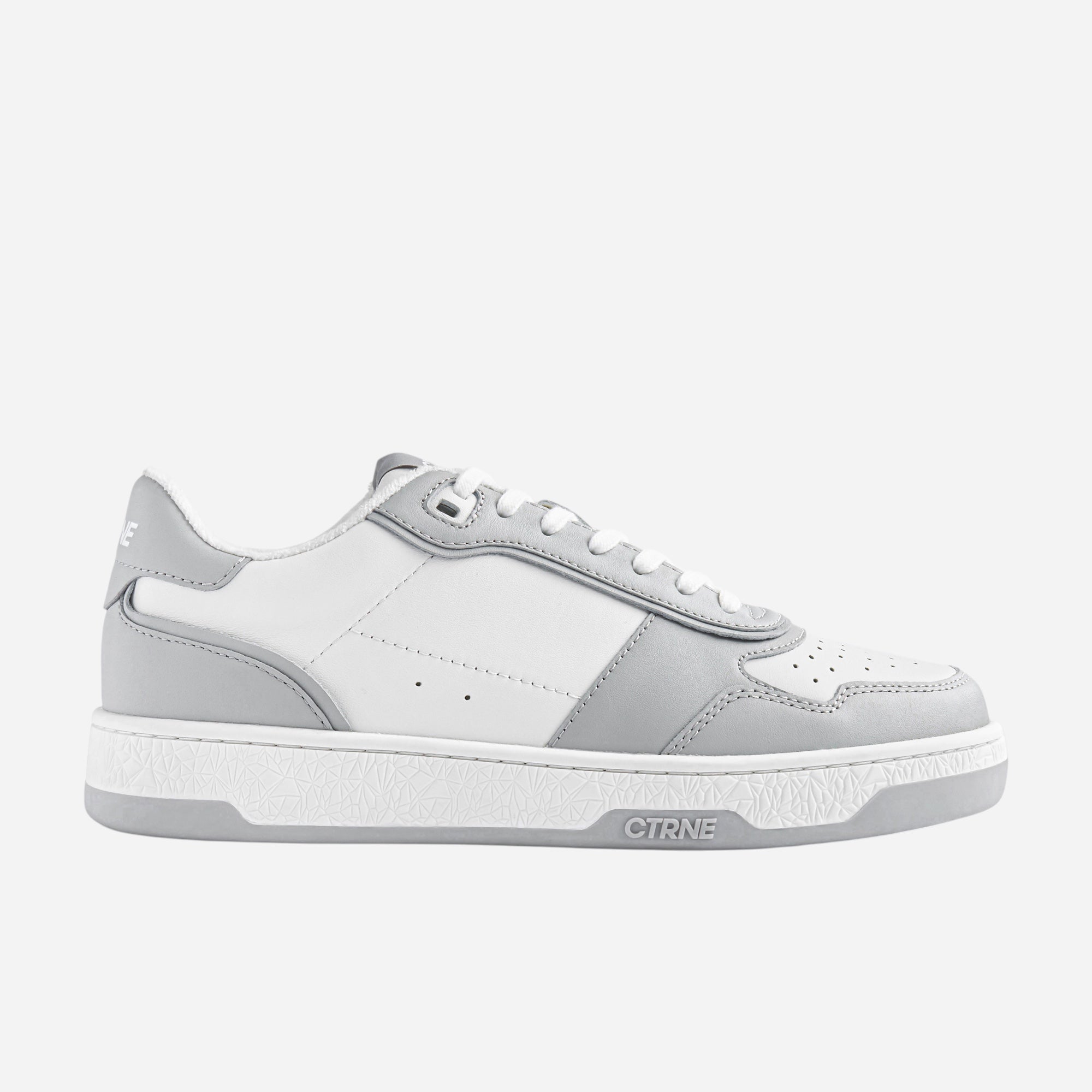 Orgonite Manifest Sneaker in White/Grey/Leather