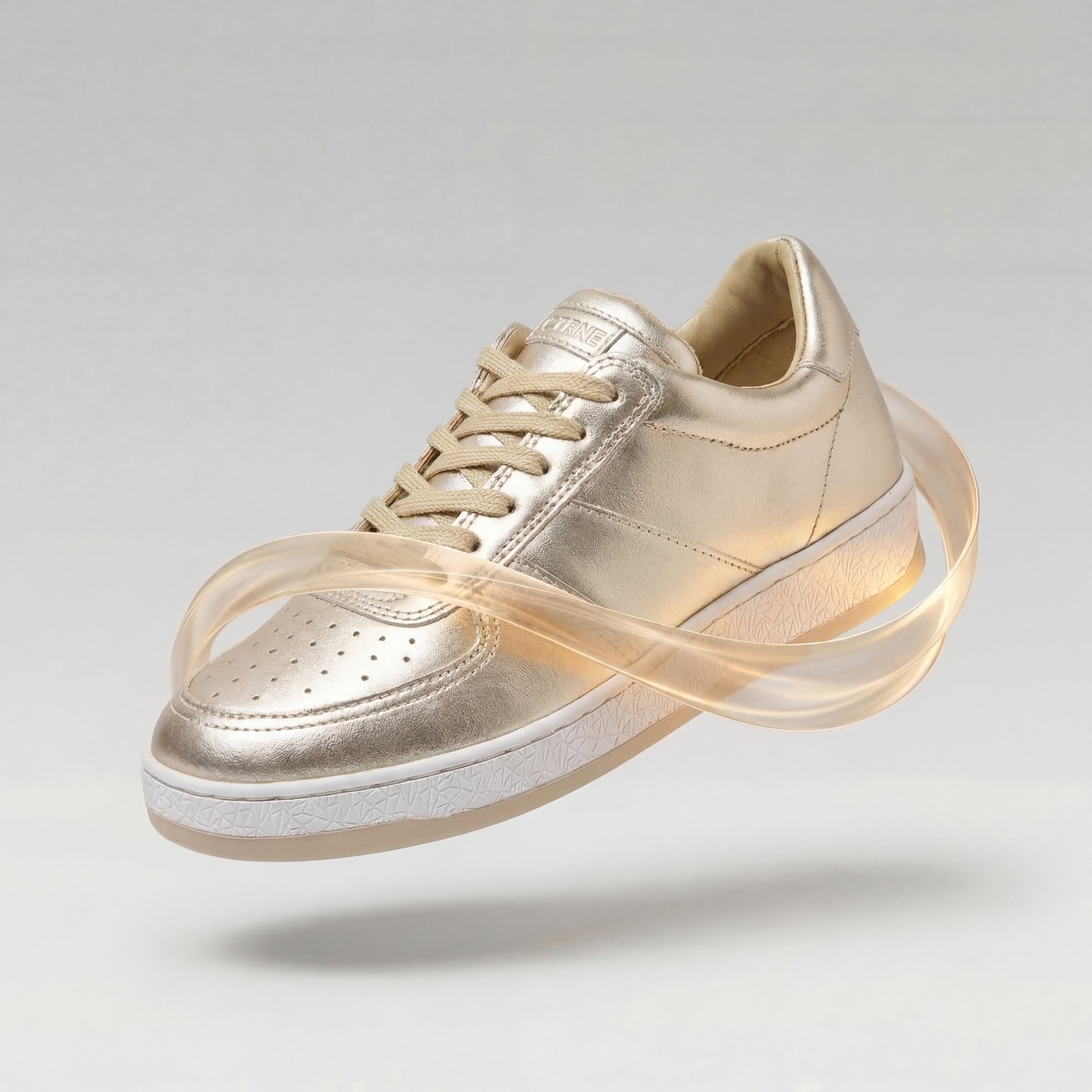 Geode Manifest Sneaker in Gold/Leather Ladies