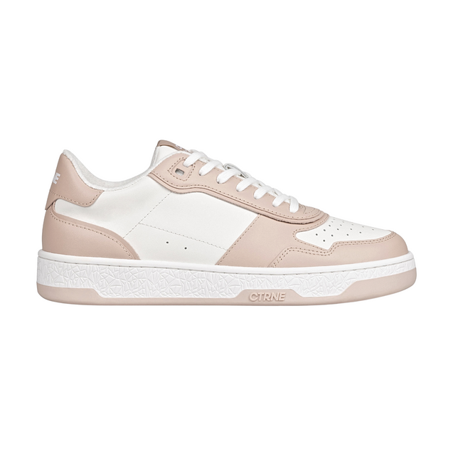 Orgonite Manifest Sneaker in White/Beige/Leather