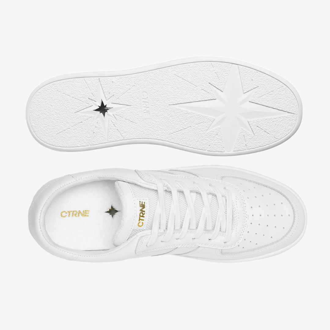 Geode Manifest Sneaker in Weiß/Leder